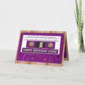 Elke kleur retro muziek Cassettebandje verjaardag Kaart (Voorkant)