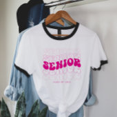 Elke kleur | Retro Wavy Senior Afstuderen T-shirt