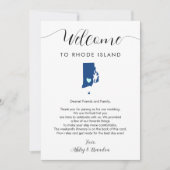 Elke kleur Rhode Island bruiloft welkom route (Voorkant)