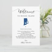 Elke kleur Rhode Island bruiloft welkom route (Staand voorkant)
