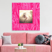 Elke kleur rustieke houtnerf Abstracte moderne kun Canvas Afdruk (Insitu (Woonkamer))