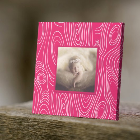 Elke kleur rustieke houtnerf Abstracte moderne kun Canvas Afdruk