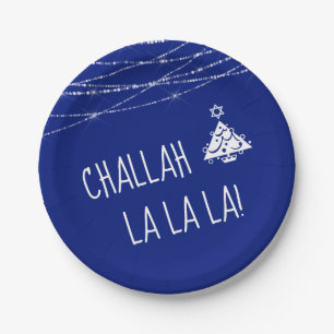 Elke kleur Schattige Challah La La Chrismukkah   B Papieren Bordje