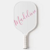 Elke kleur - Script Nam Pickleball Paddle (Voorkant)