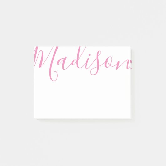 Elke kleur - Script Name Post-it Notitieblok Post-it® Notes (Voorkant)