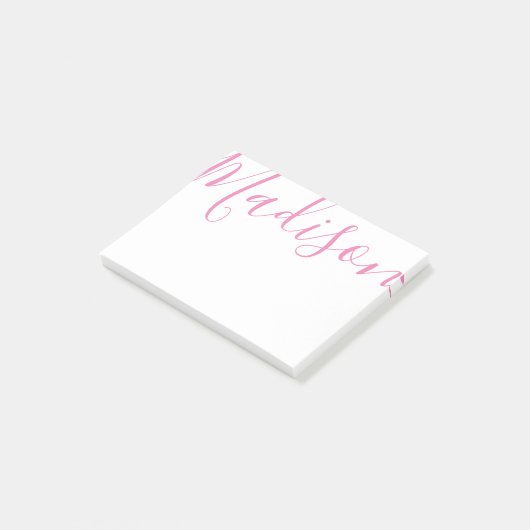 Elke kleur - Script Name Post-it Notitieblok Post-it® Notes (Schuin)