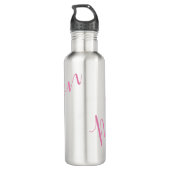 Elke kleur - Script Name Water Bottle Waterfles (Achterkant)