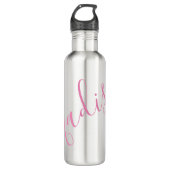 Elke kleur - Script Name Water Bottle Waterfles (Voorkant)