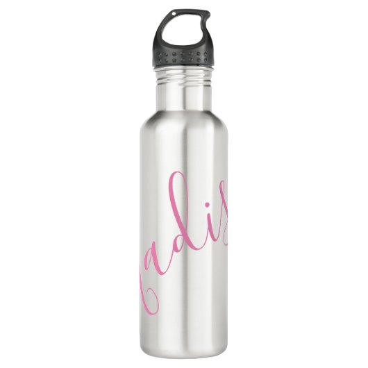 Elke kleur - Script Name Water Bottle Waterfles (Voorkant)