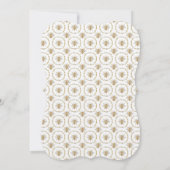 Elke kleur Sjabloon Gold Golden bijen wedden Kaart (Achterkant)