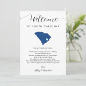 Elke kleur South Carolina bruiloft welkom route (Staand voorkant)