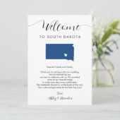Elke kleur South Dakota bruiloft welkom route (Staand voorkant)