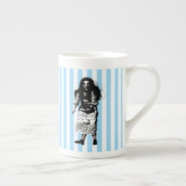 ELKE KLEUR STREEP pop thee cup Porselein Kop