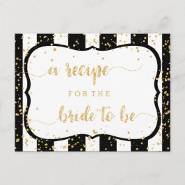 Elke kleur strepen & gouden Vrijgezellenfeest rece Briefkaart