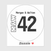 Elke kleur tabel nummer Sticker voor Vinyl Record (Vel)