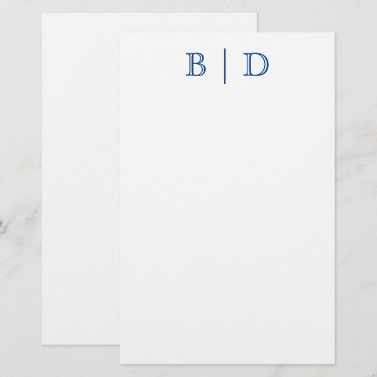 Elke kleur - twee-Letter-monogram (Voorkant / Achterkant)