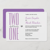 Elke kleur twee wordt een uitnodiging voor een Bij (Voorkant / Achterkant)