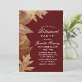 ELKE KLEUR - Val verlaat Pensioen Uitnodiging (Staand voorkant)