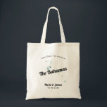 Elke kleur van de Bahamas Wedding Welcome Bag, Tote Bag<br><div class="desc">Het weekend van de bruiloft heet een cadeautas voor gasten uit de stad voor je bruiloft, met afbeelding van de Bahama's. U kunt de kleuren voor om het even welk deel van dit ontwerp uitgeven, evenals het hart naar de plaats van uw bruiloft verplaatsen. Om kleuren te veranderen, personaliseert de...</div>