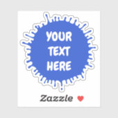 Elke kleur verf splat aangepaste tekst sticker (Vel)