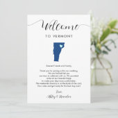 Elke kleur Vermont bruiloft welkom route (Staand voorkant)