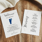 Elke kleur Vermont bruiloft welkom route