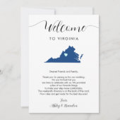 Elke kleur Virginia bruiloft welkom route (Voorkant)
