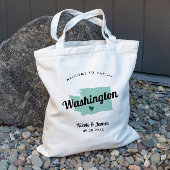 Elke Kleur Washington State Map WeduwWelkomsttas Tote Bag