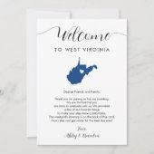 Elke kleur West Virginia bruiloft welkom route (Voorkant)