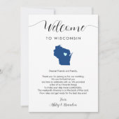 Elke kleur Wisconsin bruiloft welkom route (Voorkant)