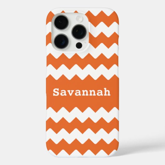 Elke kleur ZigZag Jouw naam of Quote Case-Mate iPhone Case (Achterkant)