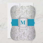 Elke kleur Zilveren Zwirl Weddenschap Kaart (Achterkant)