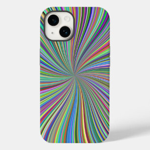 Elke kleur Zonneburst Spirale optische illusie Kun Case-Mate iPhone 14 Hoesje