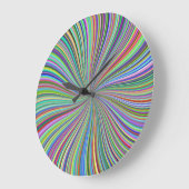 Elke kleur Zonneburst Spirale optische illusie Kun Grote Klok (Hoek)
