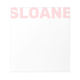 Elke kleurblokkeringsnaam op maat van Notitieblok