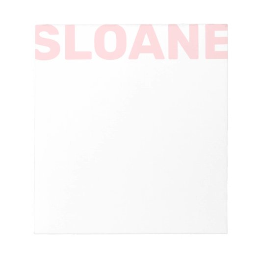 Elke kleurblokkeringsnaam op maat van Notitieblok (Voorkant)