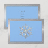 Elke kleurendruk Snowflakes Holiday Party Kaart (Voorkant / Achterkant)