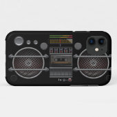 Elke kleurengetto-blaster Case-Mate iPhone case (Achterkant (horizontaal))