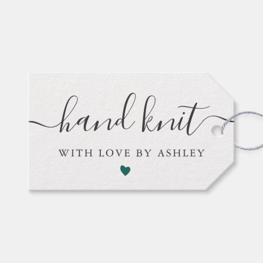 Elke kleurenhandheld met liefde, handgemaakt cadeaulabel (Voorkant (Horizontaal))