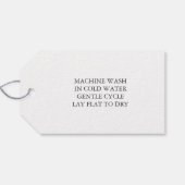 Elke kleurenhandheld met liefde, handgemaakt cadeaulabel (Achterkant Horizontaal)