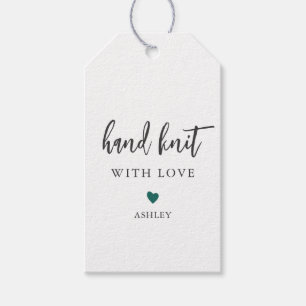 Elke kleurenhandheld met liefde, handgemaakt cadeaulabel