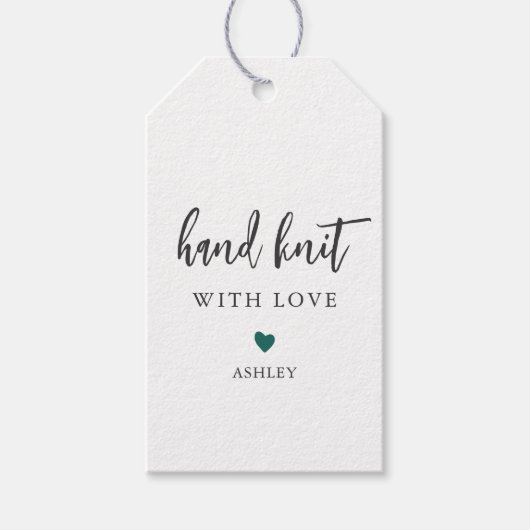 Elke kleurenhandheld met liefde, handgemaakt cadeaulabel (Voorkant)