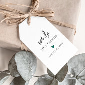 Elke kleurenkookie voor ons, we houden van koekjes cadeaulabel