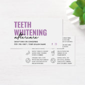 Elke kleurentest Whitening Aftercare Instructies Visitekaartje (Bureau)