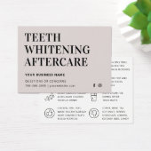 Elke kleurentest Whitening Aftercare Instructies Visitekaartje (Bureau)