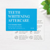 Elke kleurentest Whitening Aftercare Instructies Visitekaartje (Bureau)