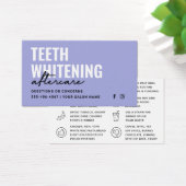 Elke kleurentest Whitening Aftercare Instructies Visitekaartje (Bureau)