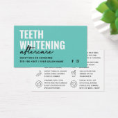 Elke kleurentest Whitening Aftercare Instructies Visitekaartje (Bureau)