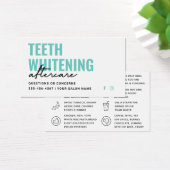 Elke kleurentest Whitening Aftercare Instructies Visitekaartje (Bureau)