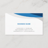 Elke kleurgolvende moderne, elegante foto-Logo Visitekaartje (Achterkant)